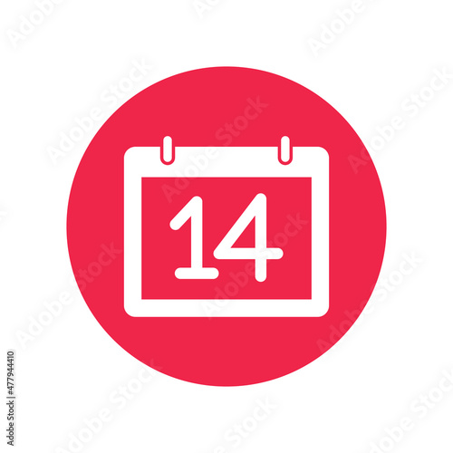 14 february Vector icon which is suitable for commercial work and easily modify or edit it

