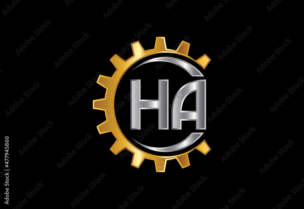 Initial Letter H A Logo Design Vector. Graphic Alphabet Symbol For Corporate Business Identity