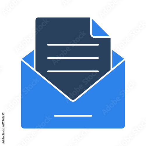 Envelope letter Vector icon which is suitable for commercial work and easily modify or edit it