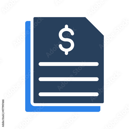 Budget File Vector icon which is suitable for commercial work and easily modify or edit it   © BinikSol
