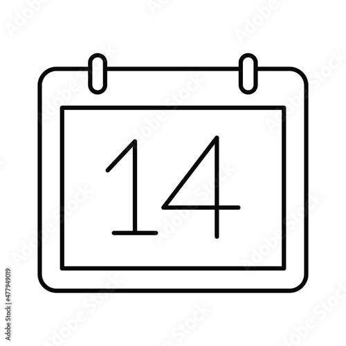 14 february Vector icon which is suitable for commercial work and easily modify or edit it

