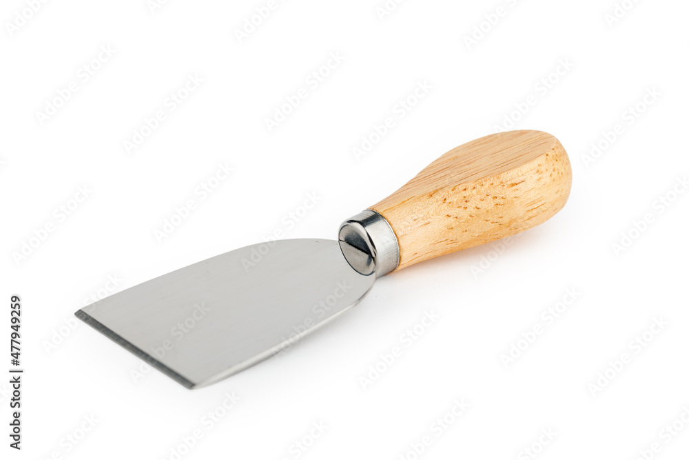 set of cheese knives on a white isolated background. set of cheese knives on a white isolated background.