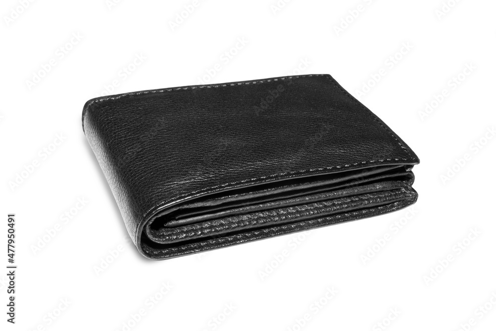 men's leather wallet on isolated white background. men's leather wallet on isolated white background.