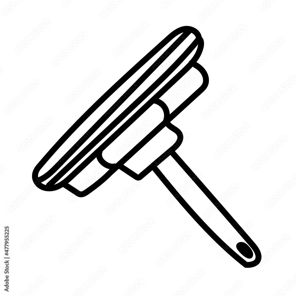 window wiper cartoon outline doodle style vector item window wiper cartoon outline doodle style vector item