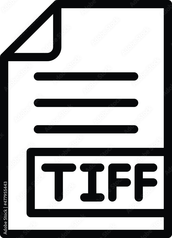 TIFF Vector Icon Desing Illustration TIFF Vector Icon Desing Illustration