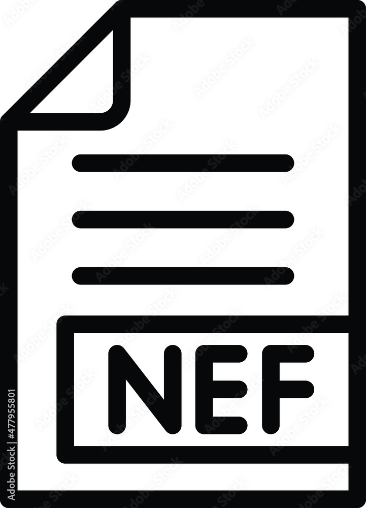NEF Vector Icon Desing Illustration NEF Vector Icon Desing Illustration