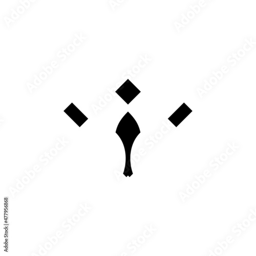 Angel investor icon. Simple style angel investment event poster background symbol. Investment company logo design element. t-shirt printing. Vector for sticker.