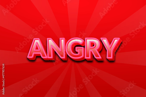 
Attractive "ANGRY" Editable Text Effect Design