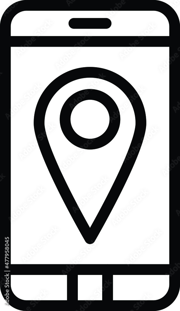 Gps mobile Vector Icon Design Illustration Gps mobile Vector Icon Design Illustration