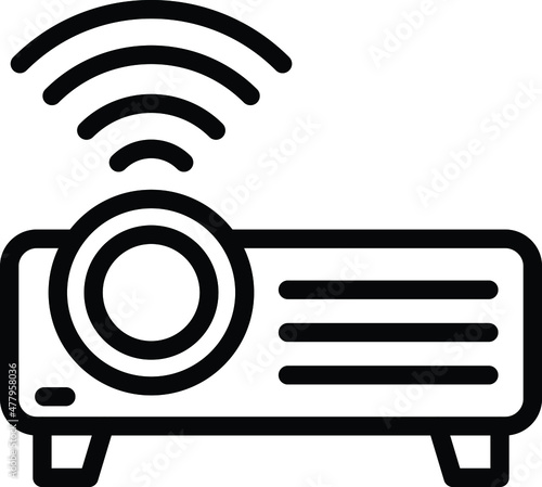 Projector Vector Icon Design Illustration
