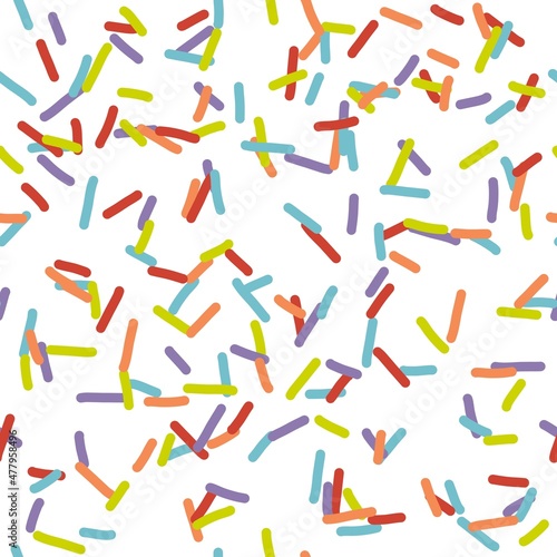 Seamless sugar confetti pattern for fabrics and textiles and linens and gifts and cards and wrapping paper