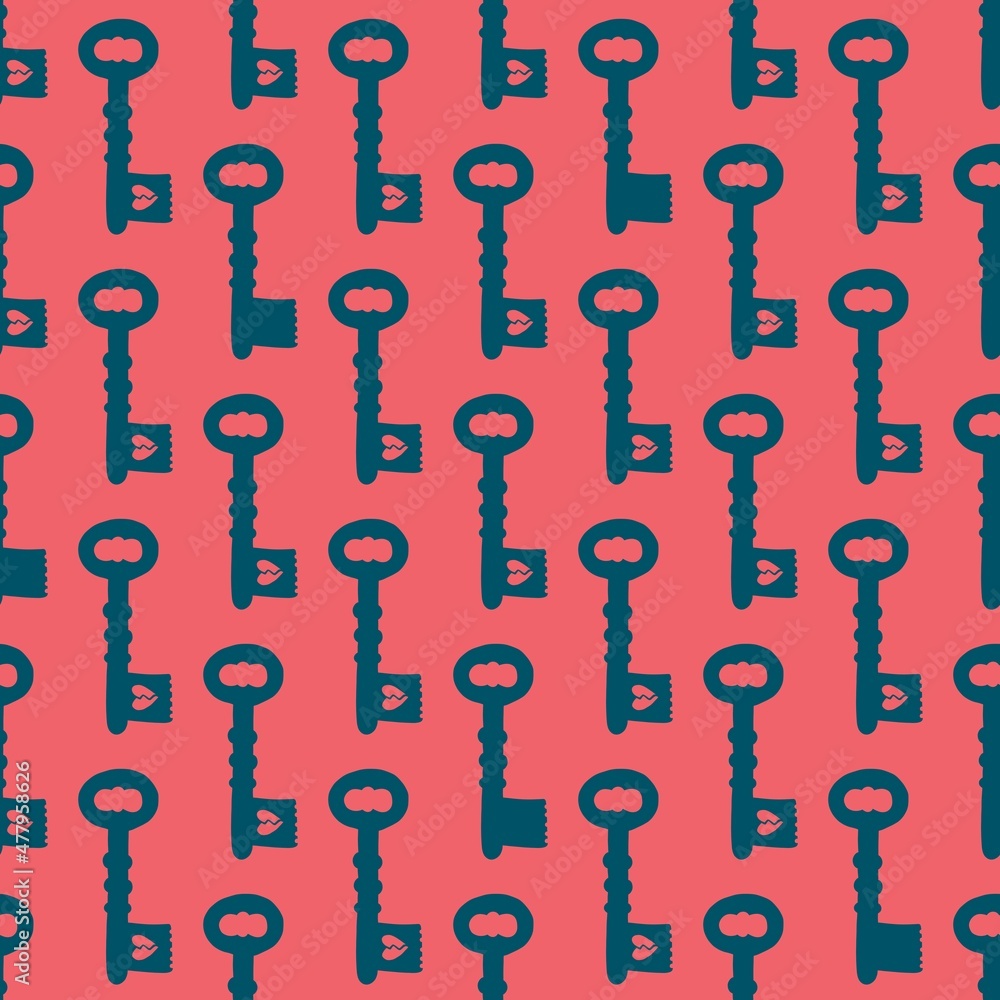 Seamless pattern with keys for fabrics and textiles and packaging and gifts and cards and linens and kids Seamless pattern with keys for fabrics and textiles and packaging and gifts and cards and linens and kids