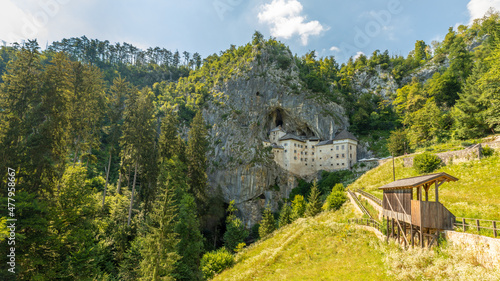 Predjama, a castle at the cave mouth in Postojna, Slovenia. photo