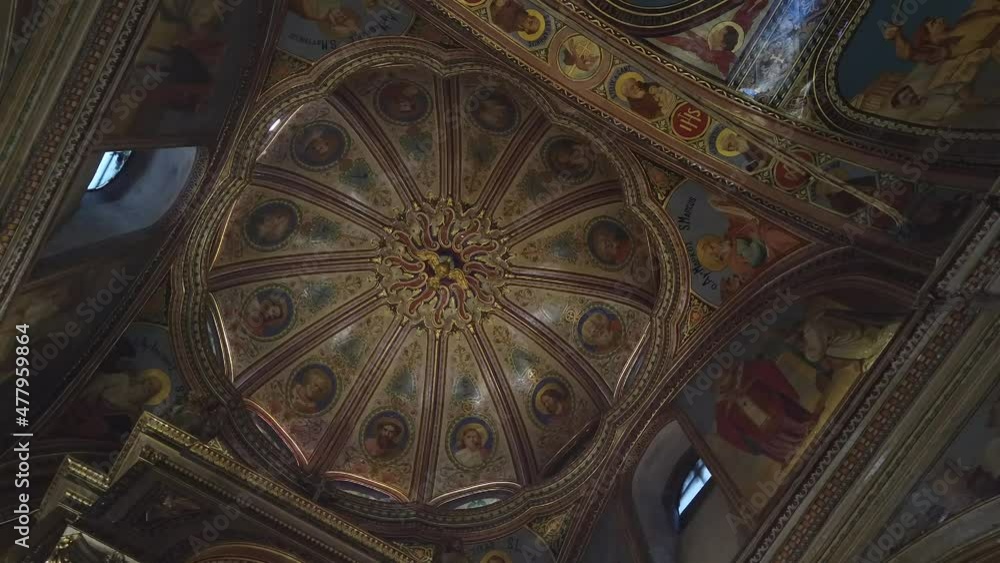 Dome of Chiesa di San Policarpo church in Izmir - Turkey. Dome of Chiesa di San Policarpo church in Izmir - Turkey.