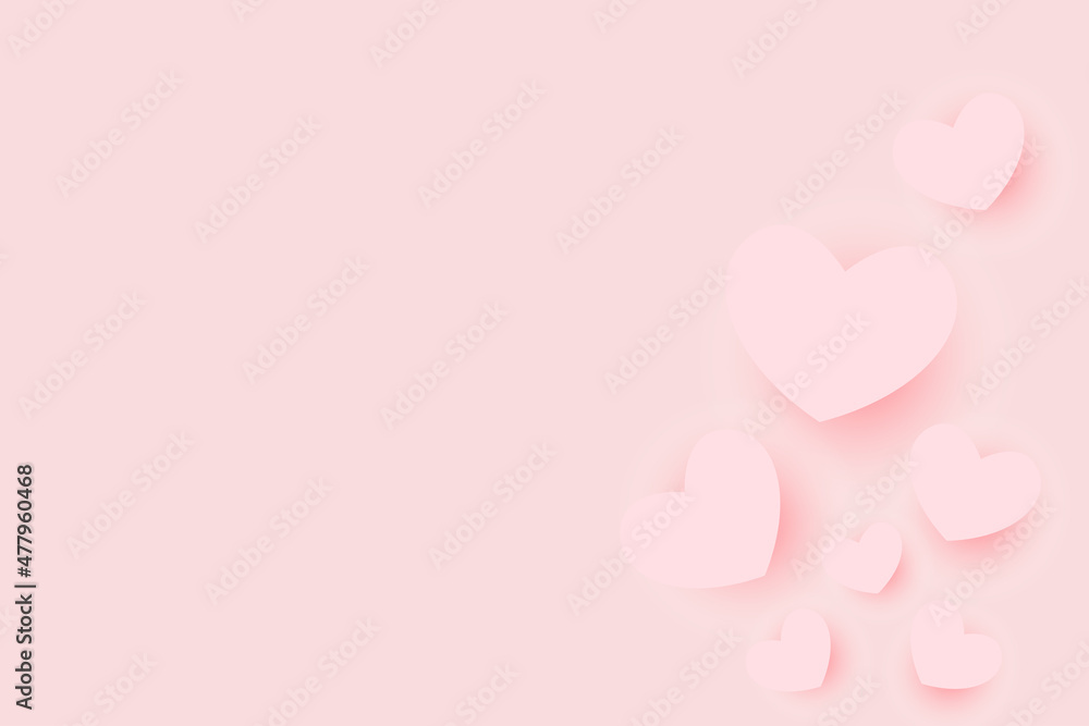 Realistic Pink Love Valentine Vector Background Design EPS10 great as a greeting card, banner, background, flyer, brochure and many other purposes related to valentine’s day