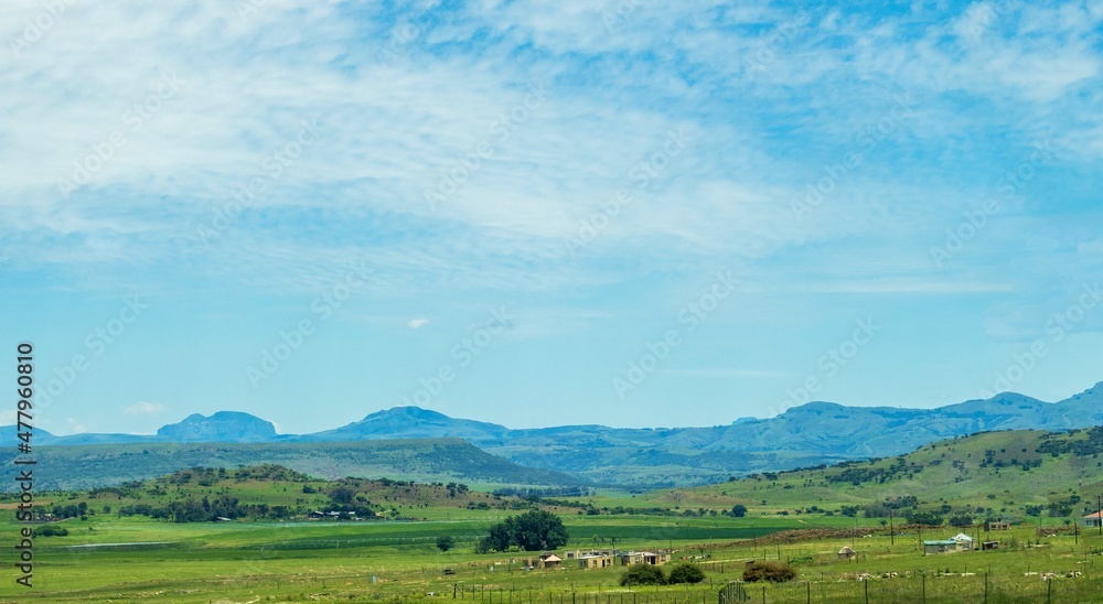 landscape with mountains and blue sky landscape with mountains and blue sky