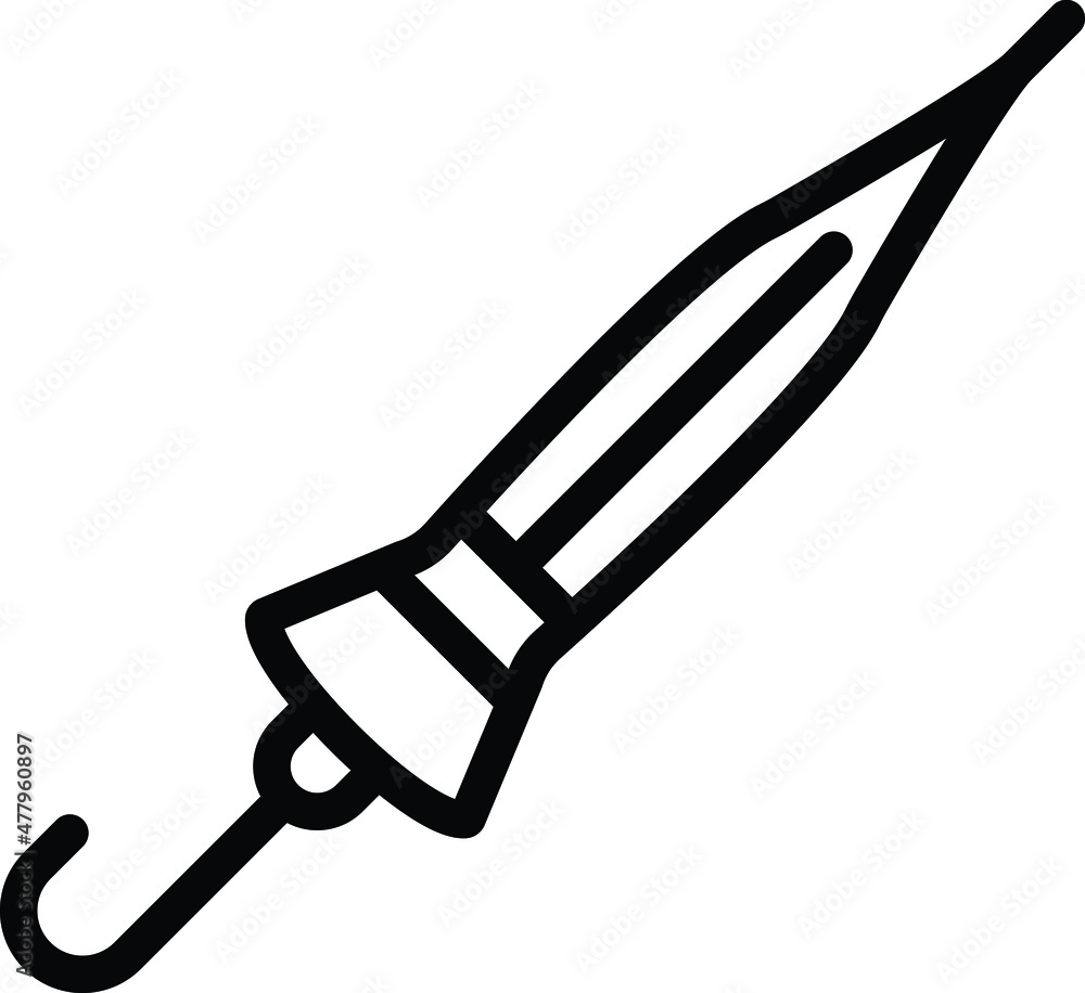 Closed umbrella Vector Icon Design Illustration Closed umbrella Vector Icon Design Illustration