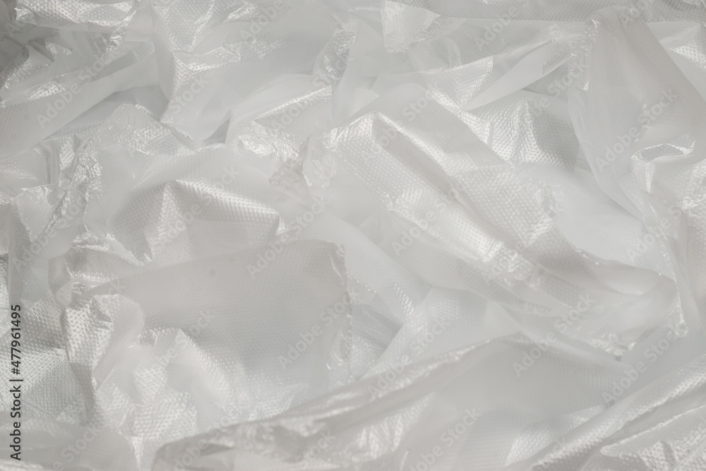 Obraz premium Plastic wihite background. Top view.