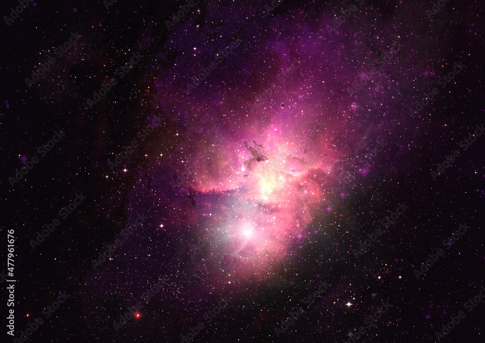Star field in space and a nebulae Star field in space and a nebulae