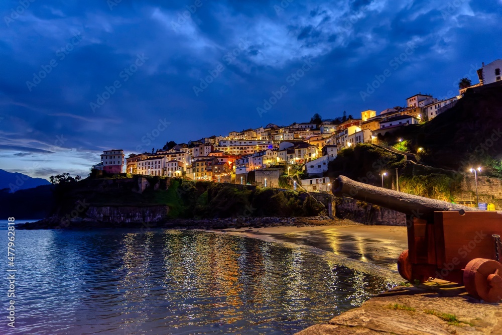View of Lastres, one of the most beautiful villages of Cantabrian coast