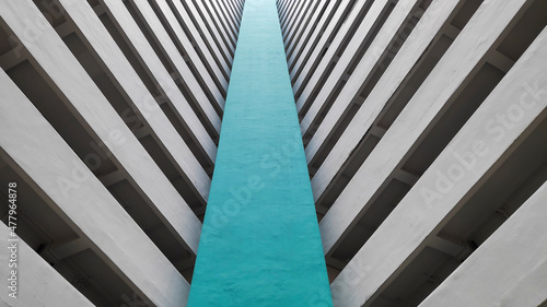 Photography Unique pattern from the exterior view of public housing in Singapor
