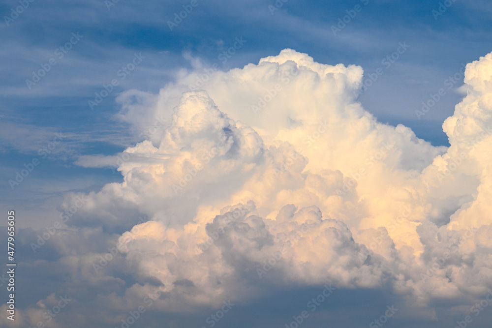 Large cumulonimbus cloud in evening Large cumulonimbus cloud in evening