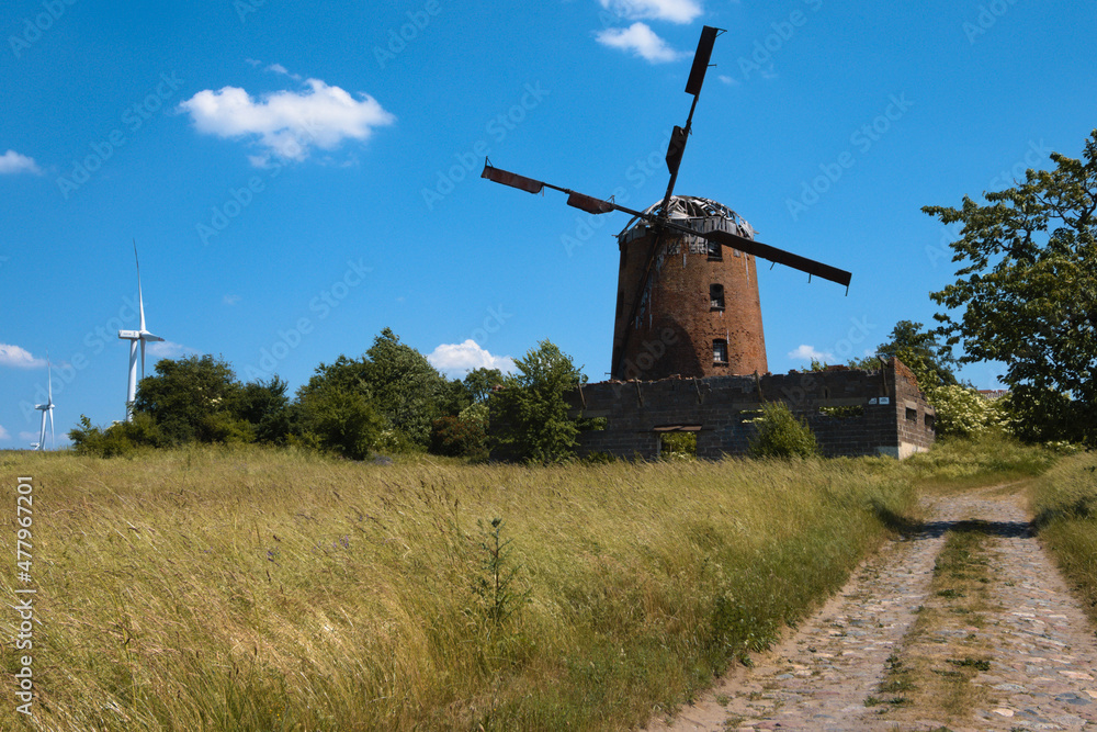 dutch windmill in the country dutch windmill in the country