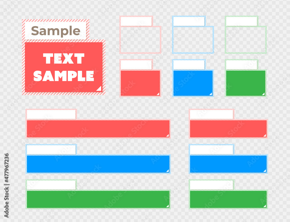 Fototapeta premium Telop_base_with_striped_base_2line