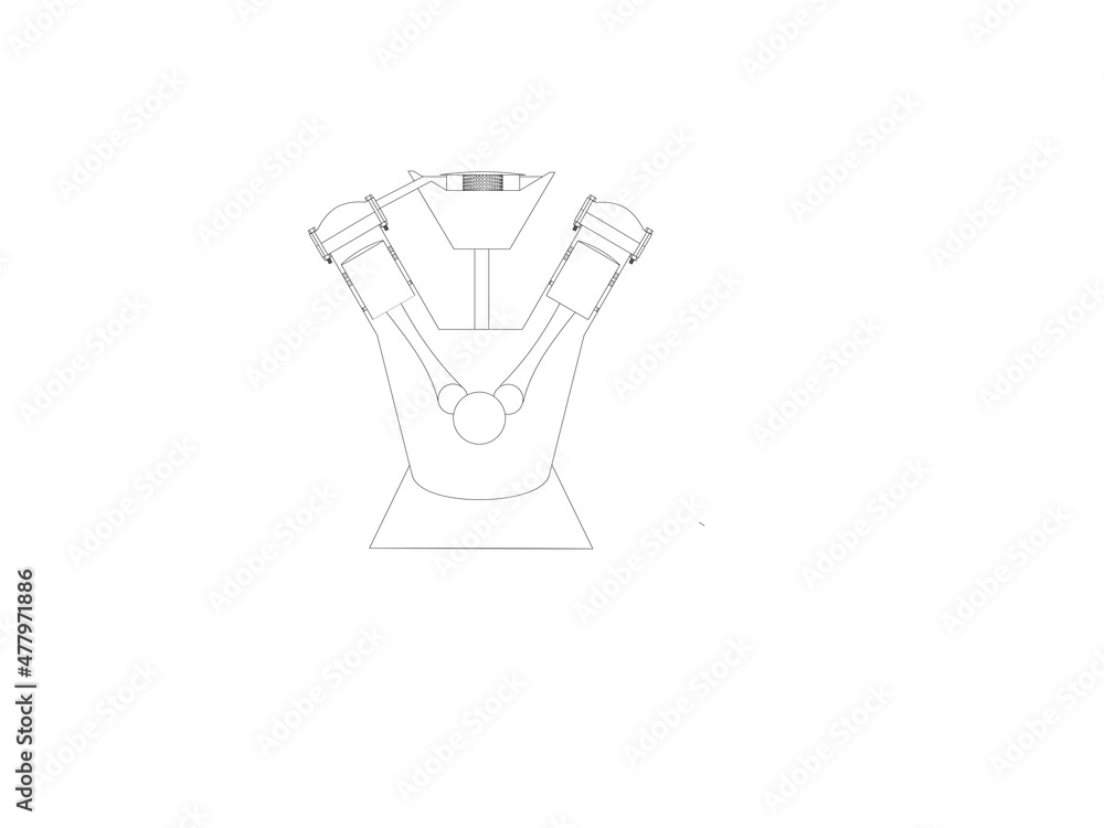 Cross section of an air compressor Cross section of an air compressor