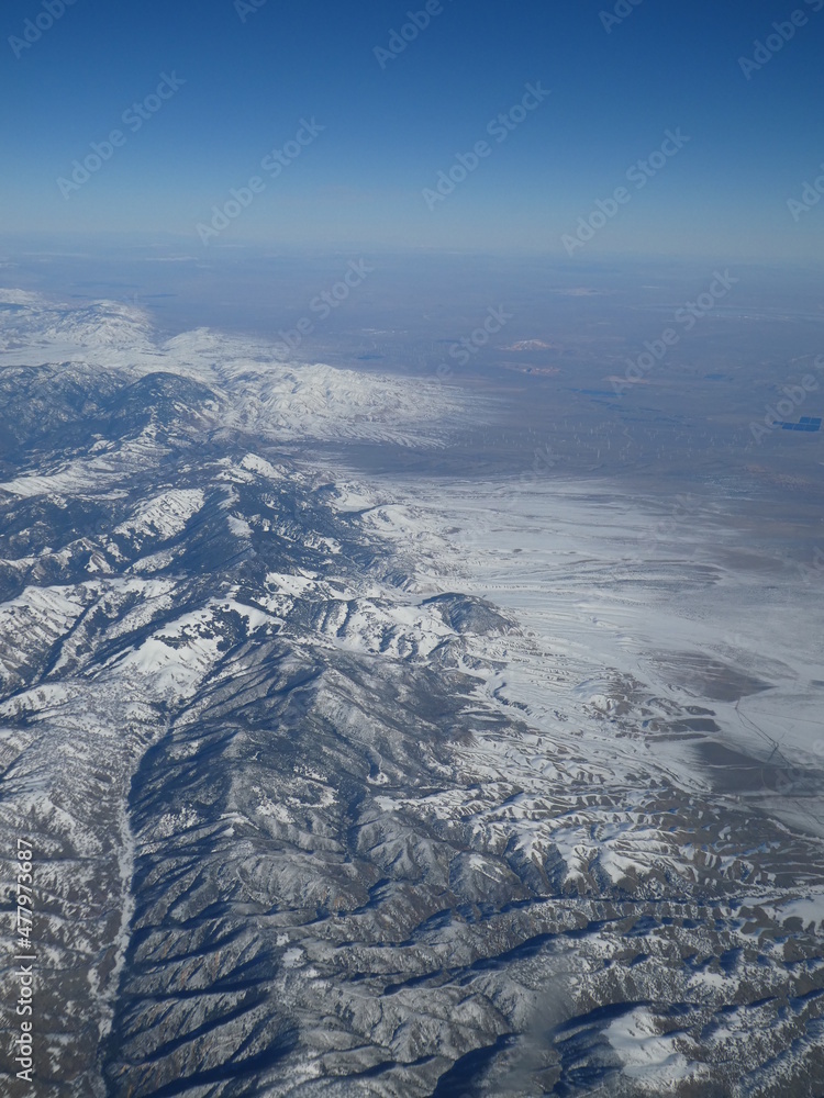 aerial view of the mountain