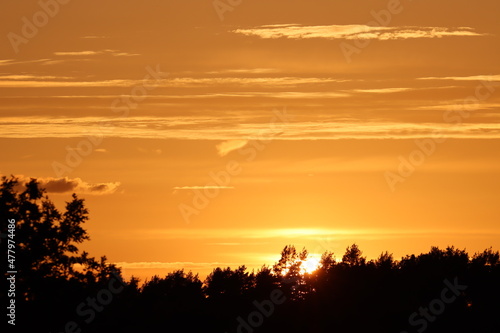 Sunset in the mountains