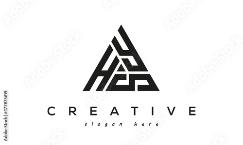 HYS creative tringle letters logo design photo