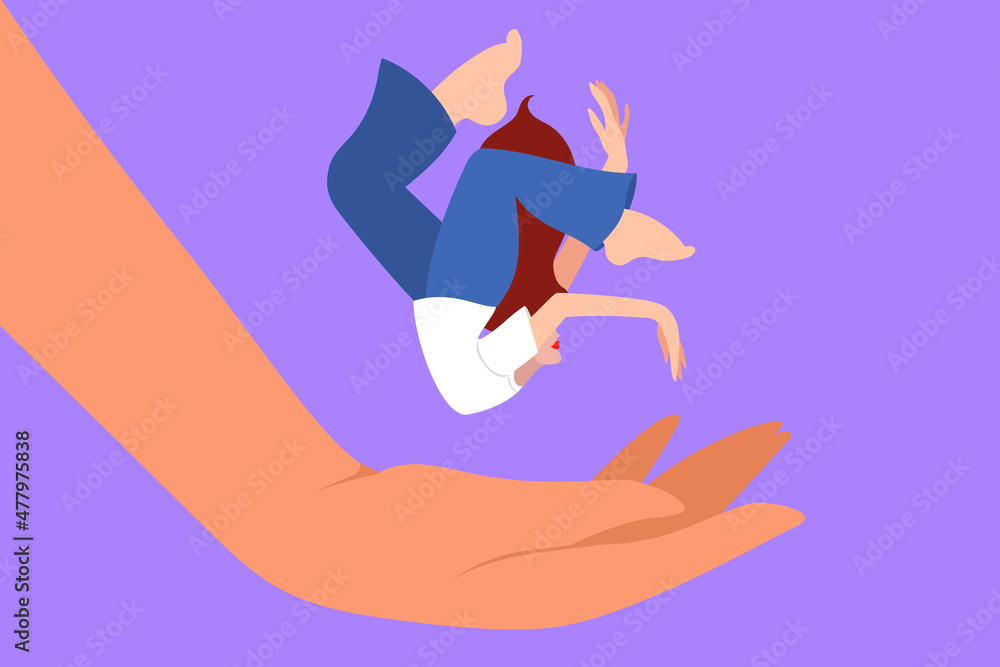 support while others fall - person falling but is being caught by someones hand support while others fall - person falling but is being caught by someones hand