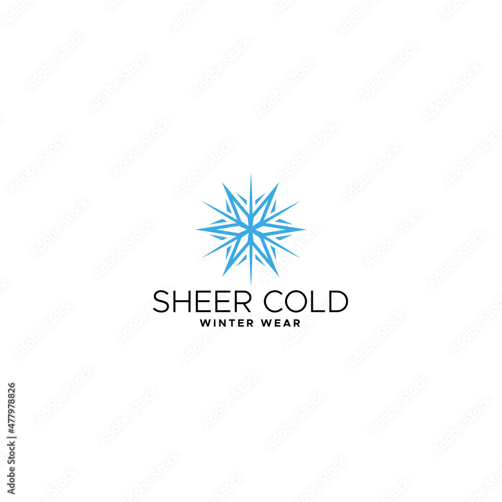 Modern design SHEER COLD WINTER WEAR logo design