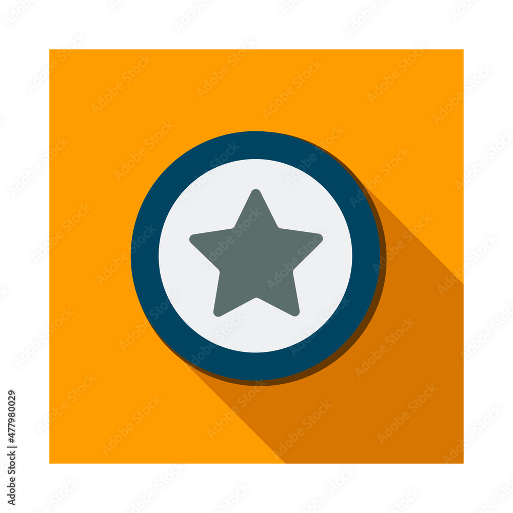 Vector blue star sign icon Vector blue star sign icon
