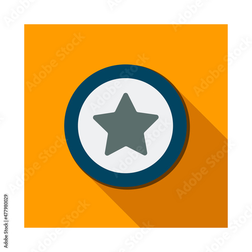 Vector blue star sign icon