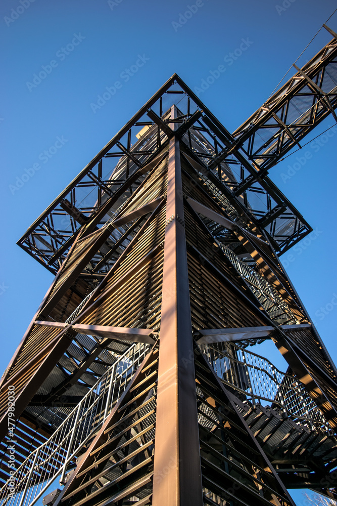 Observation tower and blue sky