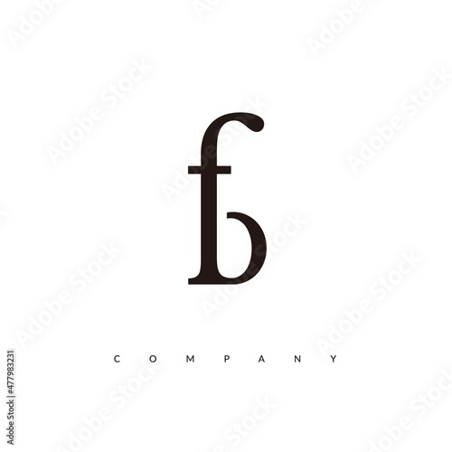 Initial FB Logo Design Vector