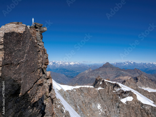 Gran Paradiso summit in Italian alps
