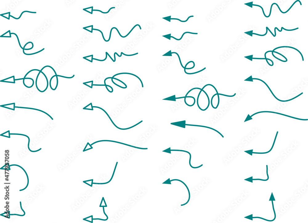 Monoline simple arrow loop Monoline simple arrow loop
