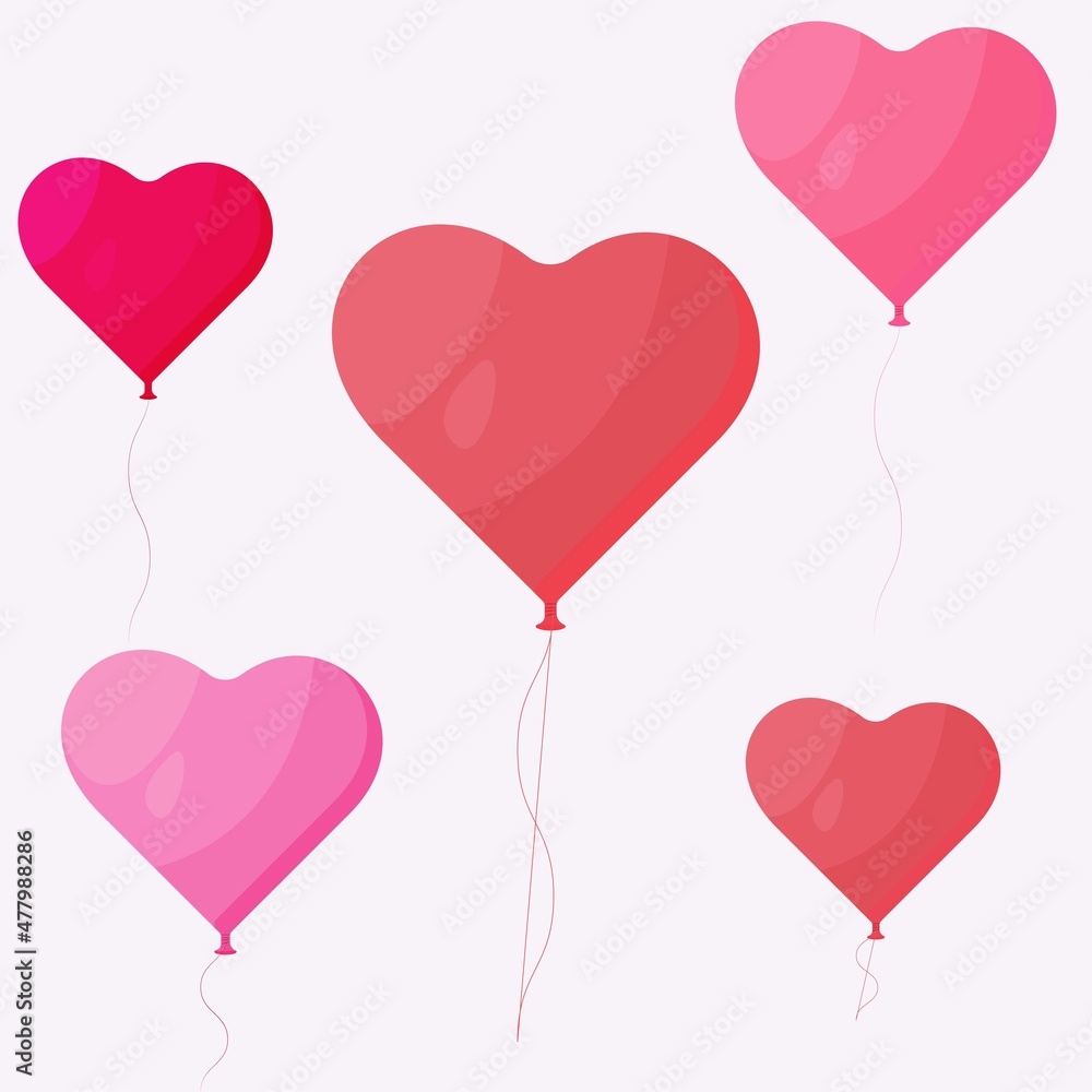 valentine's day, hearts, love, balloons, romance