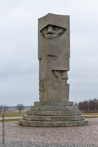 Grunwald monument on the battlefield. Poland.