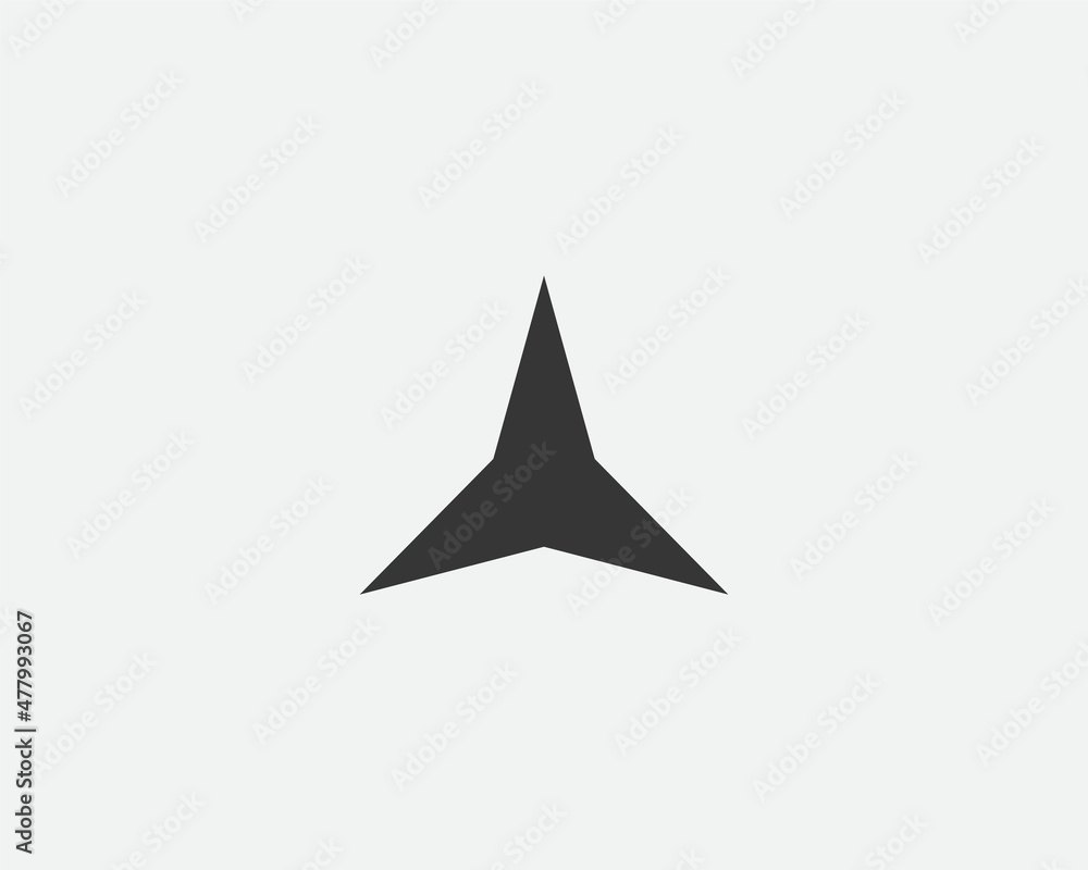 Star icon, vector shape. Abstract design spark sign. Black and white silhouette Star icon, vector shape. Abstract design spark sign. Black and white silhouette