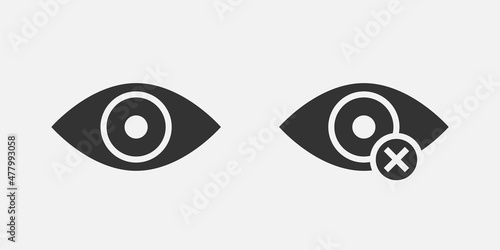 Billede på lærred Show password icon, eye symbol