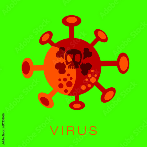 red corona virus, Covid 19 Variante PANDEMIE
