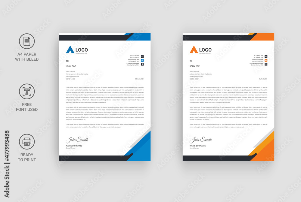 Creative Letterhead Design Creative Letterhead Design