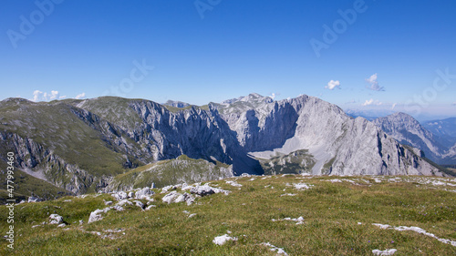 Mountain landscape in the Hochschwab area in Styria, Austria