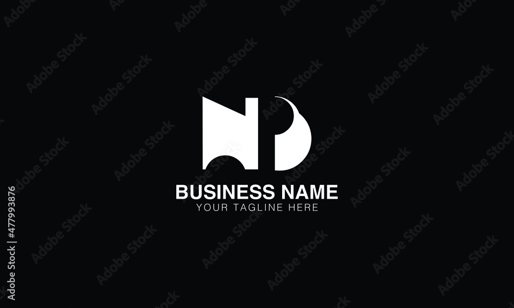 NB initials Stock Vector Adobe Stock