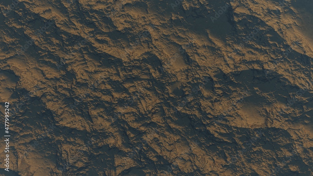 Fototapeta premium abstract aerial view, abstract cosmic texture, top view of alien planet 3d render