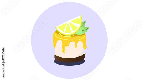 cake with lemon